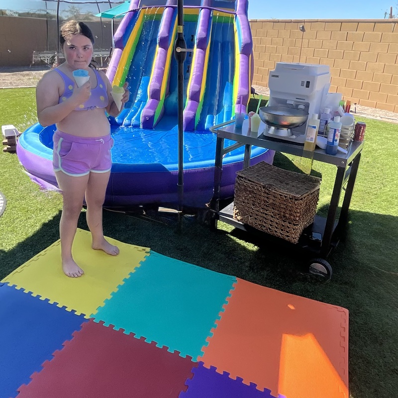 Snow`cones and Sun~Shine inflatable water slides
